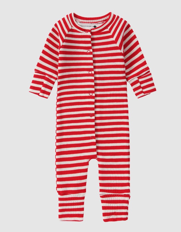 Susukoshi - Waffle Snapsuit Long Sleeves With Pants