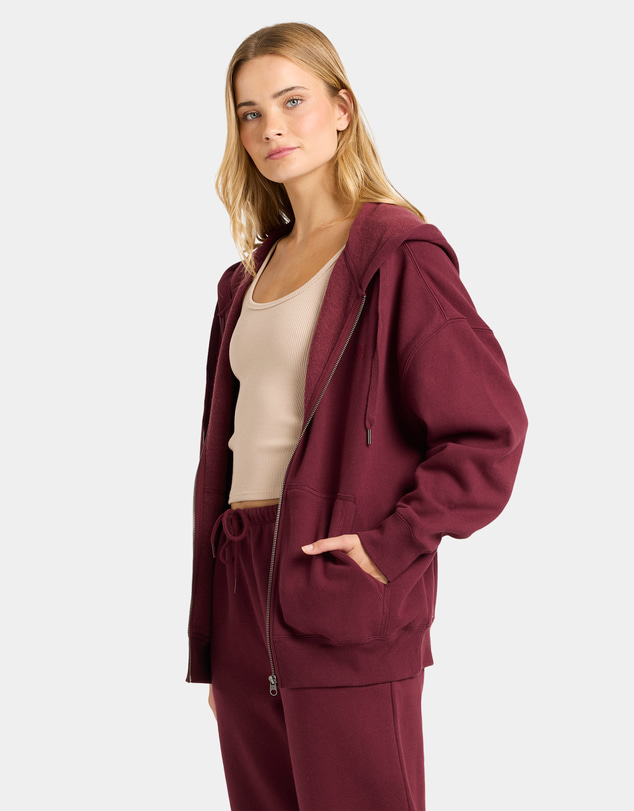 Billabong - Womens Wave Essentials Zip Pullover Hoodie
