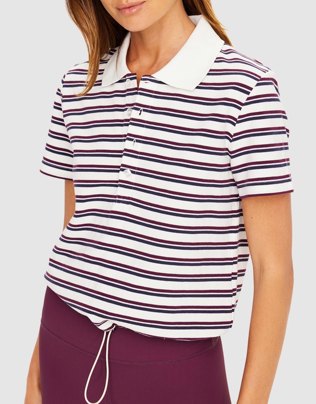 The Upside - Sophie Cropped Polo Shirt