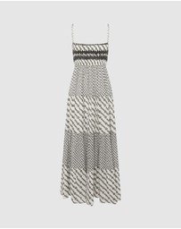 BOTEH - Levante Shirred Maxi Dress