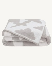 Living Textiles - Chenille Blanket - Grey Clouds