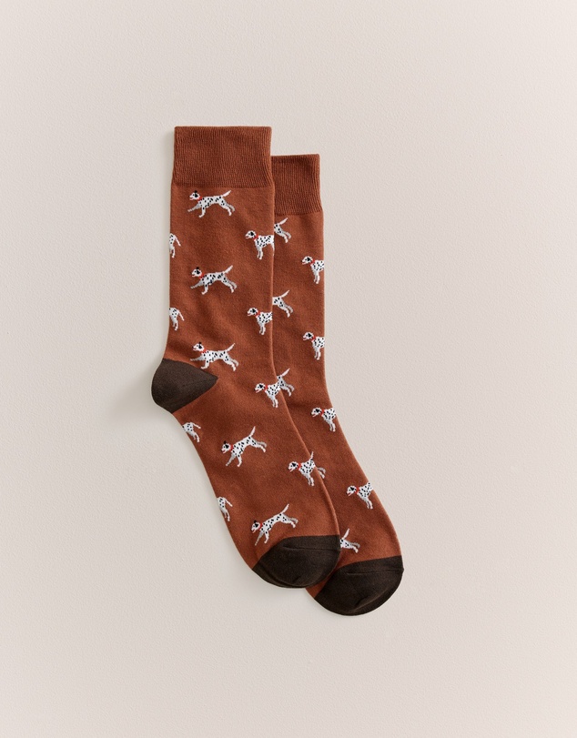 Trenery - Dalmatian Sock in Dark Spice