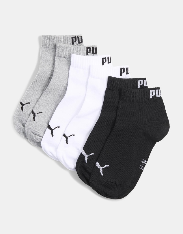 Puma - 3-Pack Plain Quarter Socks - Babies-Teens