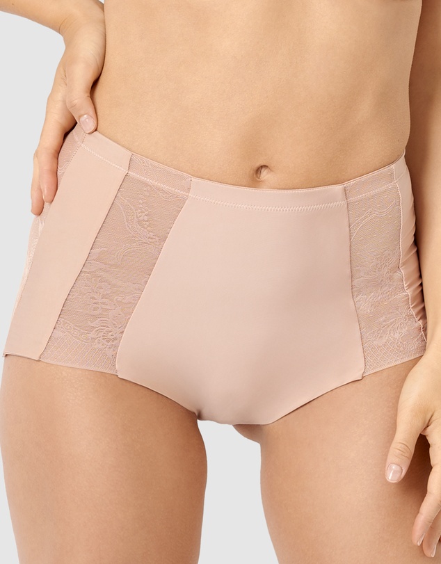 Sans Complexe - Perfect Shape High Waist Lace & Microfiber Brief
