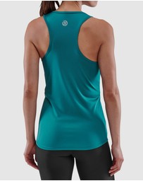 SKINS - SKINS Compression Series-3 Women's Tank Top Teal Running/Gym Activewear