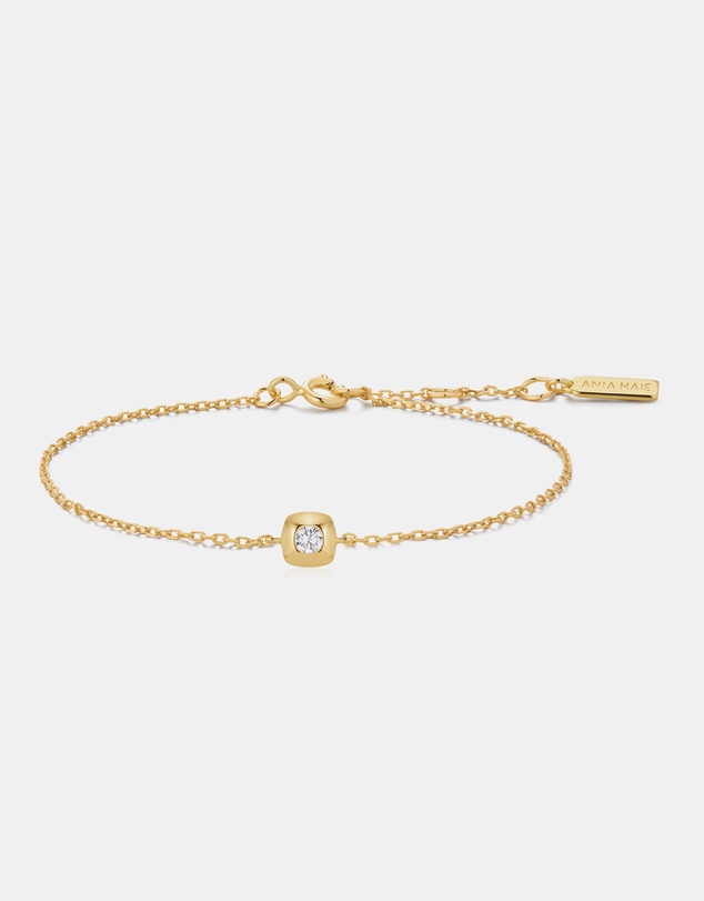 Ania Haie - Ania Haie Gold Modern Bezel-Set Solitaire Bracelet