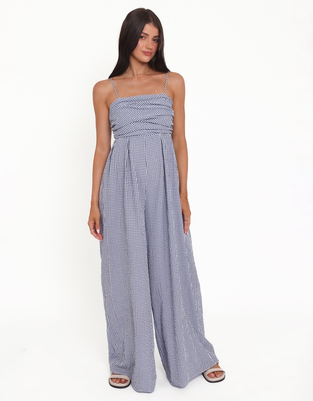 Petal & Pup - Pricilla Jumpsuit - Blue Gingham