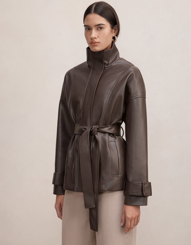 Forever New - Tori Belted Funnel Neck Trench Coat