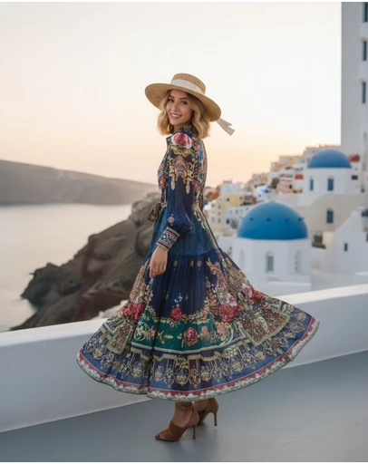 Mossée - Zita Vintage Printed Dress