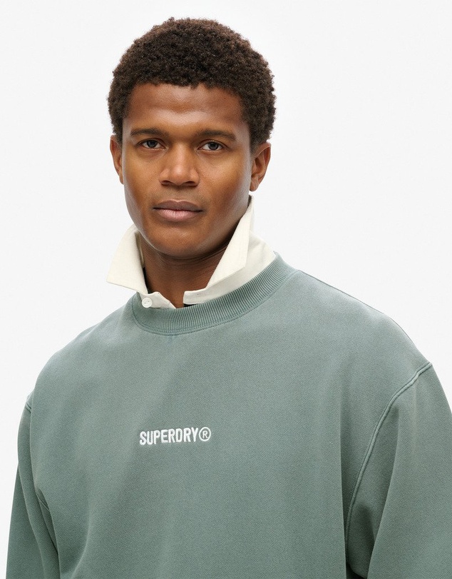 Superdry - Micro Logo Graphic Loose Crew
