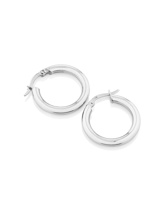 Michael Hill - 15mm Hoop Earrings in Sterling Silver
