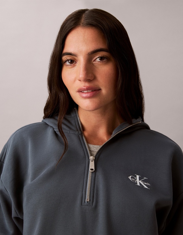 Calvin Klein Jeans - Monologo Terry Cropped Hoodie