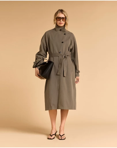 MVN - Funnel Neck Trench Coat