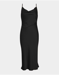 Forcast - Mae Side Ruched Satin Dress