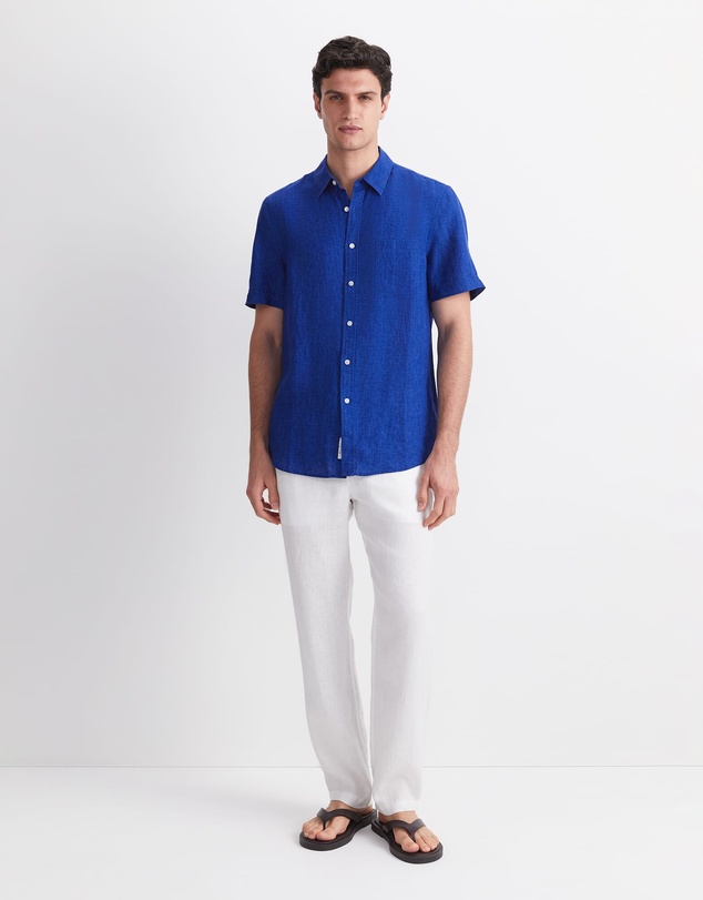 Sportscraft - Short Sleeve Delave Linen Shirt