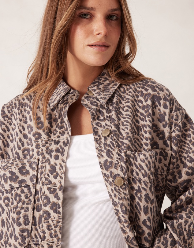 Ceres Life - Bobbi Side Pocket Denim Shacket