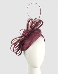 Max Alexander - Pillbox Pink Wine Pillbox Fascinator