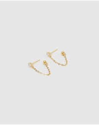 Izoa - Savannah Chain Drop Earrings