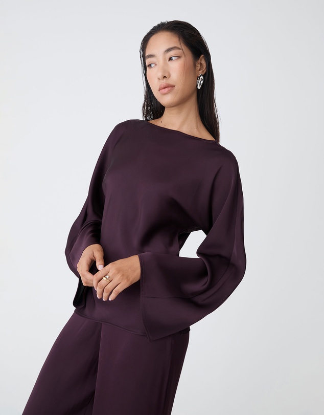 Forcast - Asma Satin Bias Cut Top