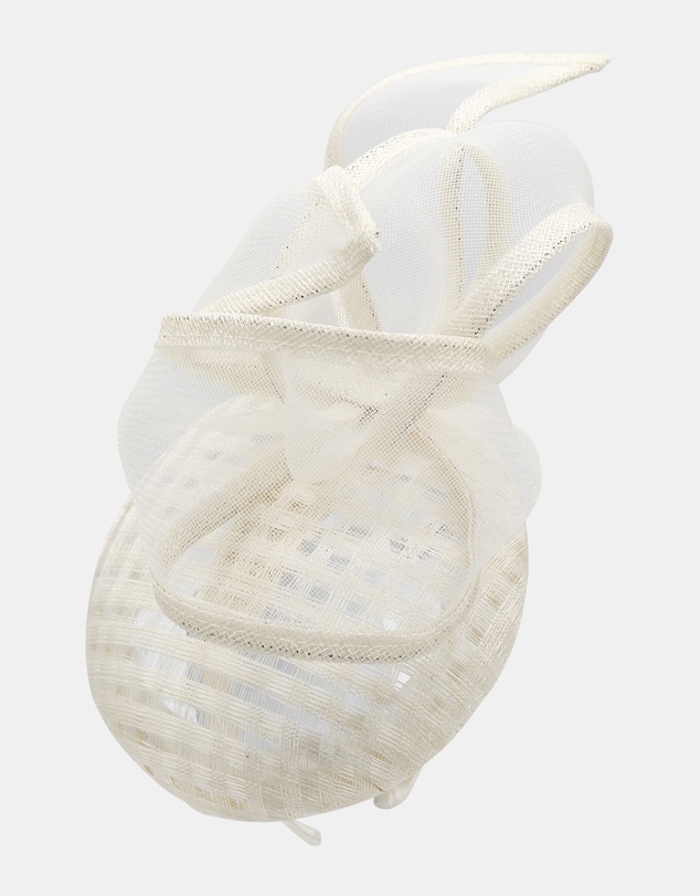 Morgan & Taylor - Pia Fascinator in Ivory White