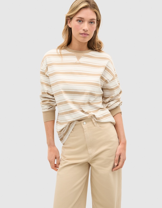 Seed Heritage - Slouchy Long Sleeve Striped Top