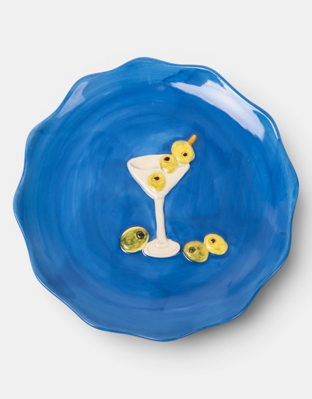 La La Land - Seaview Stoneware Cocktail Plate