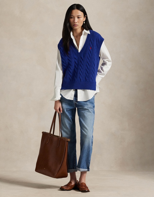 Polo Ralph Lauren - Cable-Knit Wool-Cashmere Sweater Vest