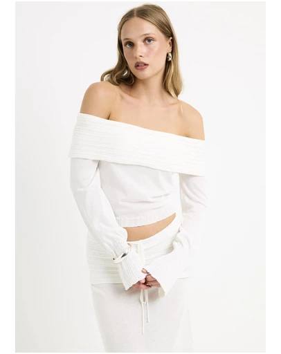 Subtitled - Palma Off Shoulder Knit Top