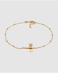 Elli Jewelry - Anklet Ball 925 Sterling Silver Gold-Plated