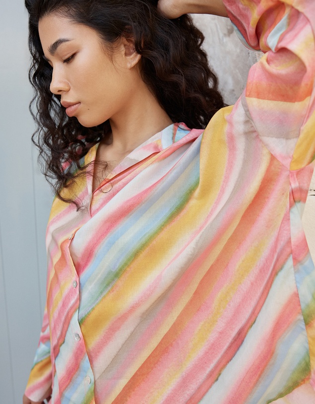 Papinelle - Sophie Stripe Long Sleeve Boxer PJ Set