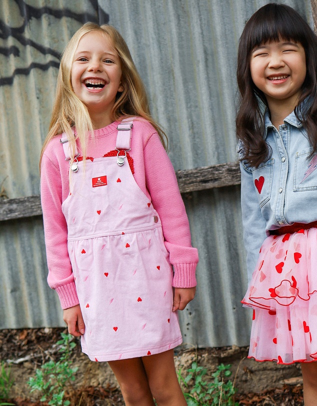 Rock Your Kid - Be Mine Twiggy Pinafore