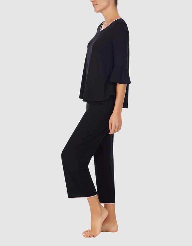 Kate Spade - Modal Jersey 3/4 Sleeve Cropped Long Pyjama Set