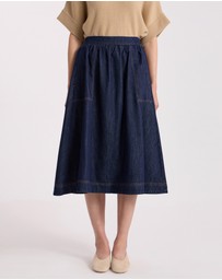David Lawrence - Mateo Denim Midi Skirt