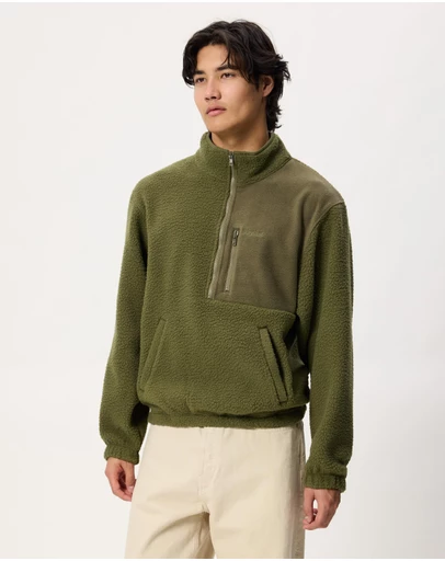 Rhythm - Koa Fleece Half Zip Sweat
