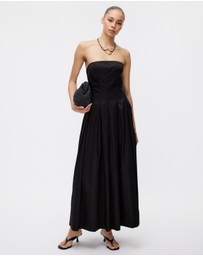 Minima Esenciales - Sableen Pleated Maxi Dress