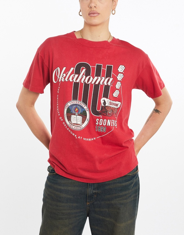 Vintage by The Real Deal - Pre Loved - Vintage 90s NCAA Oklahoma Sooners Tee