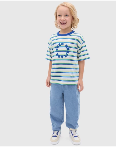 Seed Heritage - Multi Stripe Logo Tee