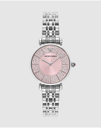 Emporio Armani - Silver Tone Analogue Watch