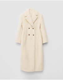 & Other Stories - Wool Shearling Maxi Coat