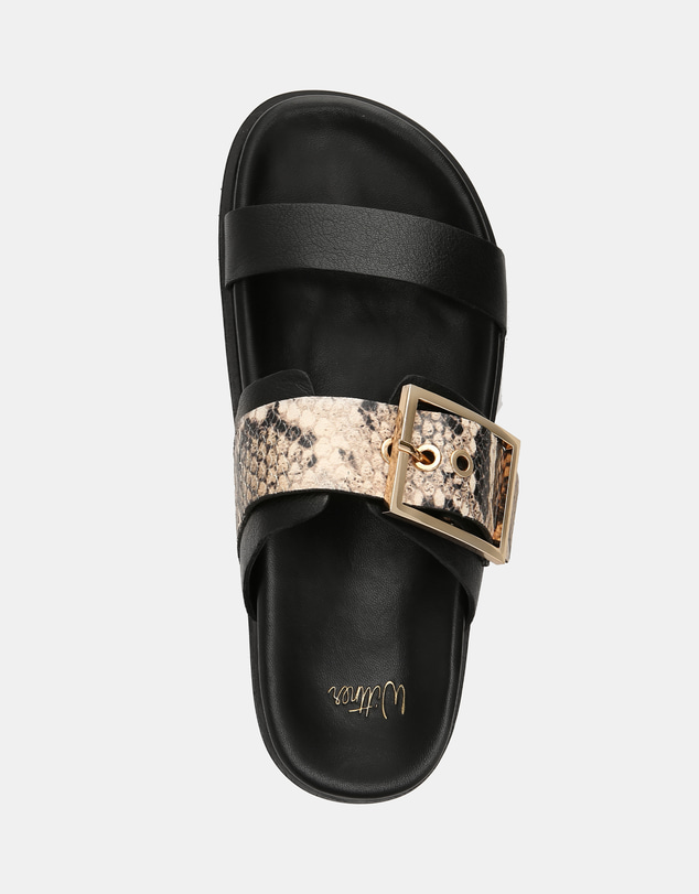 Wittner - Elsa Snake Print Leather Sandals