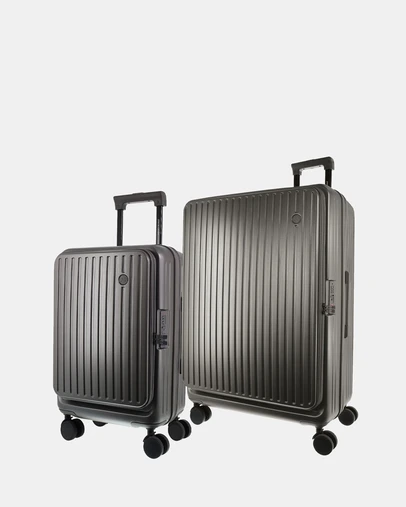 Pierre Cardin - Pierre Cardin Front-Opener Hard Shell Large and Cabin 2-Piece Set Bundle