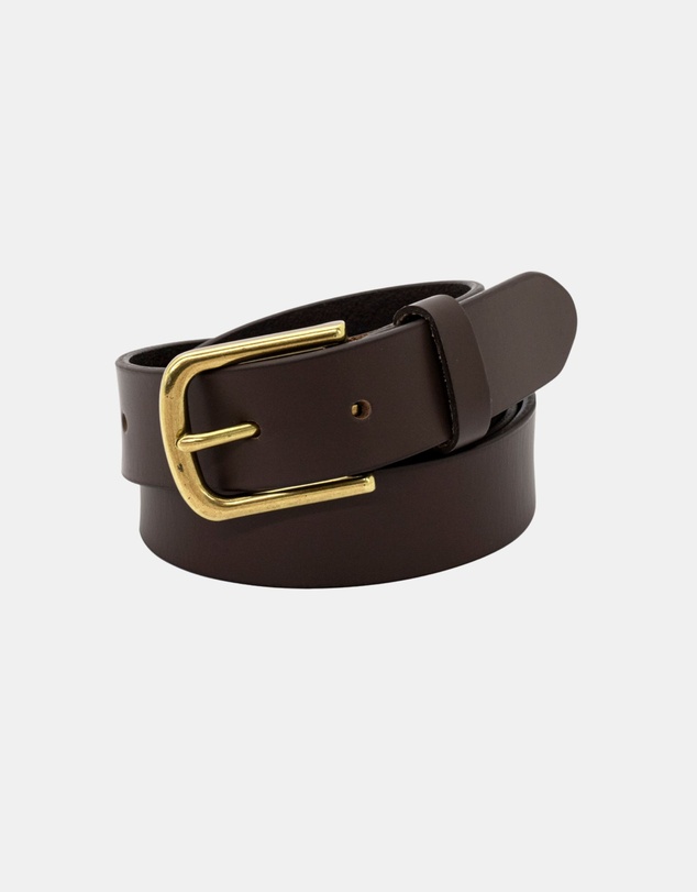 Buckle - Drover. Australian Made Buffalo Leather Belt. 30mm width.