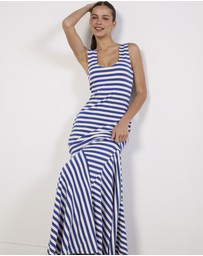Cirkular - Pre-Loved - Luuda Striped Jersey Maxi dress