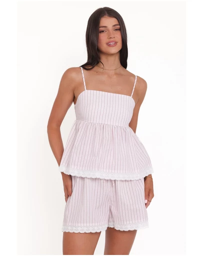 Petal & Pup - Bridie Short Set - Pink Stripe