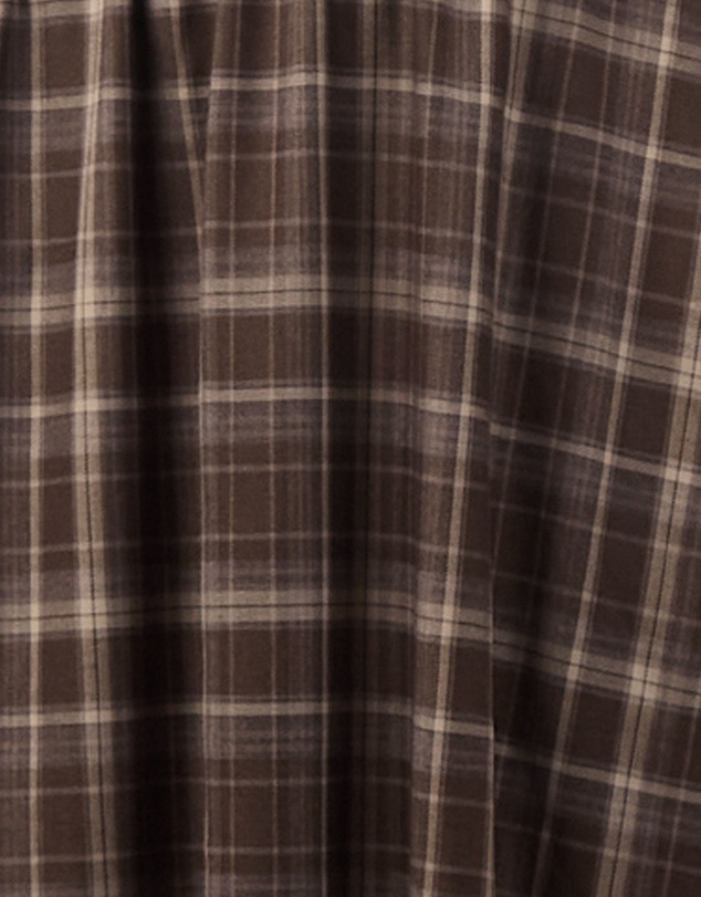 MVN - Plaid Midi Skirt