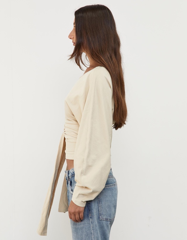 Pinky & Kamal - Waist Wrap LS top