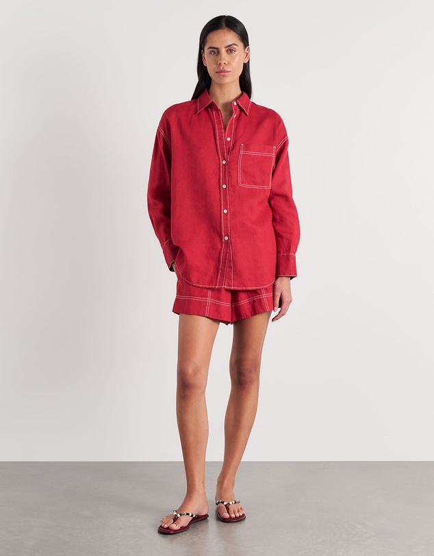 Jag - Gigi Linen Relaxed Shirt - ICONIC EXCLUSIVE