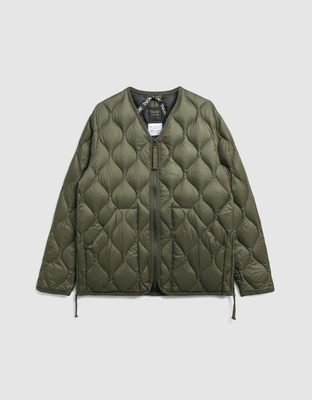 TAION - Military V-Neck Wzip Down Jacket Soft Shell