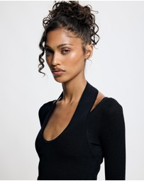 Lover - Solange Layered Knit Halter Top