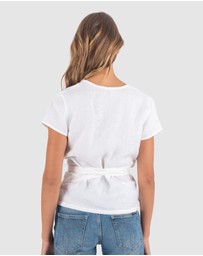 CAMIXA - VERONICA Wrap Linen Shirt